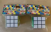 Two Puzzle Cubes Magic Cubes By DAISO JAPAN 2.25” Sealed