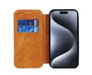Iphone 15 Pro Max Wallet Phone Case,Pu Leather Phone Case With RFID Blocking and Card Slots Holder-Khaki