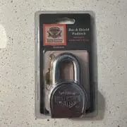 New in Pkg Vintage 2000 Harley-Davidson Master Lock Padlock w/Keys #220 NOS