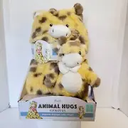 Giraffe Little Miracles Hooded Blanket & Plush Animal 2-piece 30"x36" & Toy New