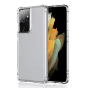 ZUSLAB Galaxy S21 Ultra 5G 2021 Tough TPU Clear Case Shock Absorption Rubber Bumper Protective Cover for Samsung