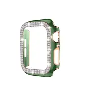 Worryfree Gadgets Bling Bumper Case for Apple Watch Green/Rose Gold 40mm