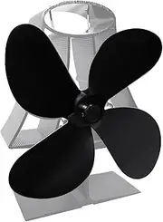 Fireplace Fan Leaves - Stove Fireplace Fan | Stove Fan Replacement Leaves | 4 Leaves Wood Stove Heat Fans | Aluminum Alloy Stove Fireplace Leaves | Heating Warming Fit Lightweight Stove Fan For Home