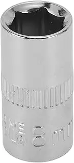 X AUTOHAUX Impact Socket 25mm for Car Motorcycle Dirtbike Repair Hardware Tool CR-V Silver Tone Durable 6 Point 8mm 1/4 Inch Drive