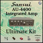 Sansui AU-4400 Integrated Amp Ultimate Upgrade Kit Genuine Parts Restoration