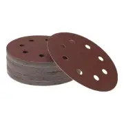Sandpaper Round 180x180mm 120 Grit 50 Pcs Red Hook & Loop Sanding Sheets