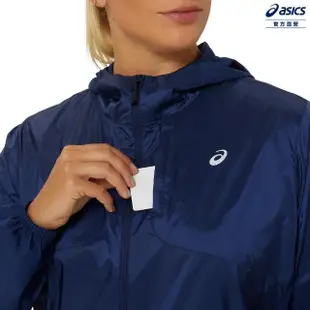 【asics 亞瑟士】女 平織外套 女款 NAGINO 防潑水 跑步外套(2012D029-400)
