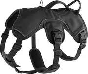 Snootiful Hound Sighthound Harness for Greyhounds, Whippets and Lurchers - 3 Point Escape Proof Dog Harness - Padded, No Escape, Non Slip (Black, Medium)