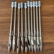 10pcs Powerful Arrow Broadheads Arrowhead Dart Archery Bow Fishing Accessories