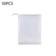 50Pcs Double Layer Exfoliating Mesh Soap Saver Pouch Bubble Foam Net Handmade