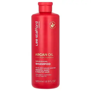 [iHerb] Lee Stafford Argan Oil Nourishing Shampoo, For Dry, Dull & Naturally Coarse Hair, 16.9 fl oz (500 ml)