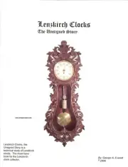 CLOCK BOOK, LENZKIRCH CLOCKS, THE UNSIGNED STORY