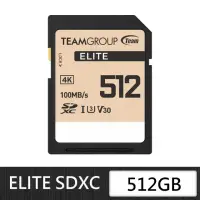 在飛比找momo購物網優惠-【TEAM 十銓】Elite SDXC 512GB UHS-