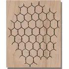 Mounted Rubber Stamp, CHICKEN WIRE, Background, Media,Collage,Art,Design,Pattern