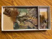 Camouflage Burlap And Feathers Wedding Guest Book And Pen Set, Brown