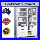 Havana Wardrobe Cupboard Bookshelf with Drawer, Cabinet, Shelf Furniture White