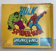 1979 Marvel SHRINKY DINKS TOY - Hulk & Spider-Man. Box Damaged But SEALED