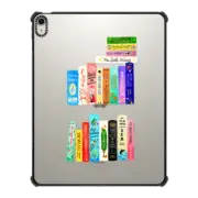 iPad Air 13-inch (M2/M3) iPad Impact Case bookshelf for book lovers - book collection -ipad case