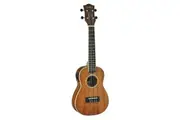 Tiki '5 Series' Mahogany Solid Top Electric Concert Ukulele with Hard Case (Natural Satin)