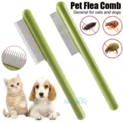 Flea Comb with Long Handle, Flea and Tick Comb for Dogs & Cats, Fine Tooth Dog