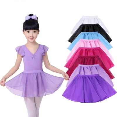 Girl's Dancewear Chiffton Pull On Skirt with Soft Waistband skirt