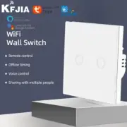 Tuya EWeLink WiFi Smart Switch EU Touch Light Switch Wall Panel Have Neutral No