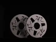 1 Pair AKAI747 Silvery 1/4" 10.5" Aluminum Tape Reel NAB Hub For Tape Recorders