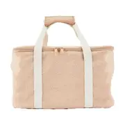 Terry Zig Zag Extra Large Insulated Lunch Bag - Pink