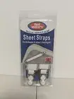 4pc Bed Makers Sheet Straps - Hold Sheets in place - Adjusts to fit any bed! NEW