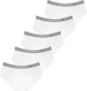 [FEOYA] Teen Girls Panties Period Knickers Cotton Soft Underpants Mid Waist Hipster Briefs Teenager Menstrual Leakproof Underwear Pack of 5 for 10-16 Years