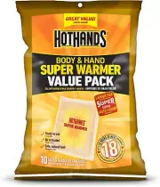 HotHands Body & Hand Super Warmers - 18 Hours of Heat, Natural & Odorless