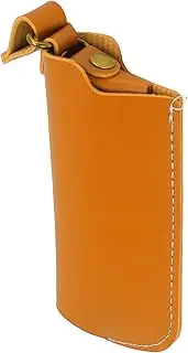 RIZGHWOY Rustic Leather Lighter Cover with Clasp Durable Strong Wear Resistant for Outdoor Camping (Caramel Colour)