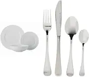 [Maxwell & Williams] Villa Rim 12pc Dinner Set + Cosmopolitan 16pc Cutlery Set