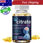Magnesium Citrate 1000mg Capsules Super Strong Effective Vegan Capsules 120Pills