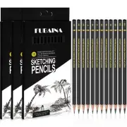 36 Pcs Drawing Sketching Pencil Set Graphite Pencils Sets 12b - 4h Sketch Pen...