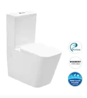 X-CUBE Rimless Back to Wall Faced Toilet Suite