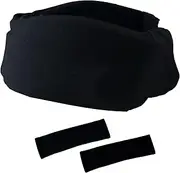 Cervical Collar Dust Cover Sleeve(2 Pack) for Neck Brace, Soft & Comfortable for Sleeping, Working, Breathable & Sweat-Absorbent, Black, Black, One Size
