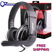 Headset Headphone Microphone for PC MAC SKYPE BRAND NEW SILVER Live 3.5mm plug
