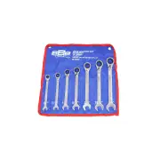 888 Series 7Pcs Geared ROE Spanner Set - 15 Degree Offset SAE Wrench Cr-V Steel