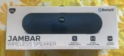 NEW iHip wireless bluetooth speaker JAMBAR 30' range blue usbcharging AUX CABLE