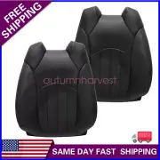 For 2008-2012 Buick Enclave Front Both Side Top Perforated Leather Cover Black