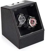 Watch Stand Watch Winders for Automatic Watches - 2+0 Black Automatic Mechanical Watch Winding Box Motor Turn Watch Device Mover Rotator Watch Shaker Storage Case Display Holder Quiet and La KeYJ