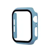 Protective Slim Bumper Case W/ Screen Protector Light Blue For Apple Watch 40mm