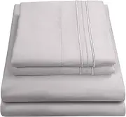 1800 Thread Count Sheet Set – Soft Egyptian Quality Brushed Microfiber Sheets – Luxury Bedding Set with Flat Sheet, Fitted Sheet, 2 Pillow Cases