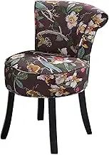 Footstool Dressing Table Makeup Benches Velvet Makeup Benches with high Back upholstered Lounge Makeup Makeup Chair with Fan Back Baroque Piano Stool upholstered high