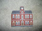 1988 Cat's Meow Village COUNTY COURTHOUSE Liberty Street Series RETIRED