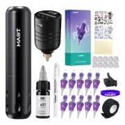 Mast Wireless Tattoo Kit Magi2 Tattoo Gun Pen Machine for Beginners Complete Kit