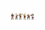 Noch 15558 HO/OO Gauge Drinkers (6) Figure Set