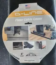 D-Line 6ft Floor Cord Cover, Floor Cable Protector, Extension Cord Cover