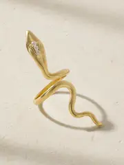[Ileana Makri] Ileana Makri - Cobra 18-karat Gold Diamond Ring - 7 7 Gold